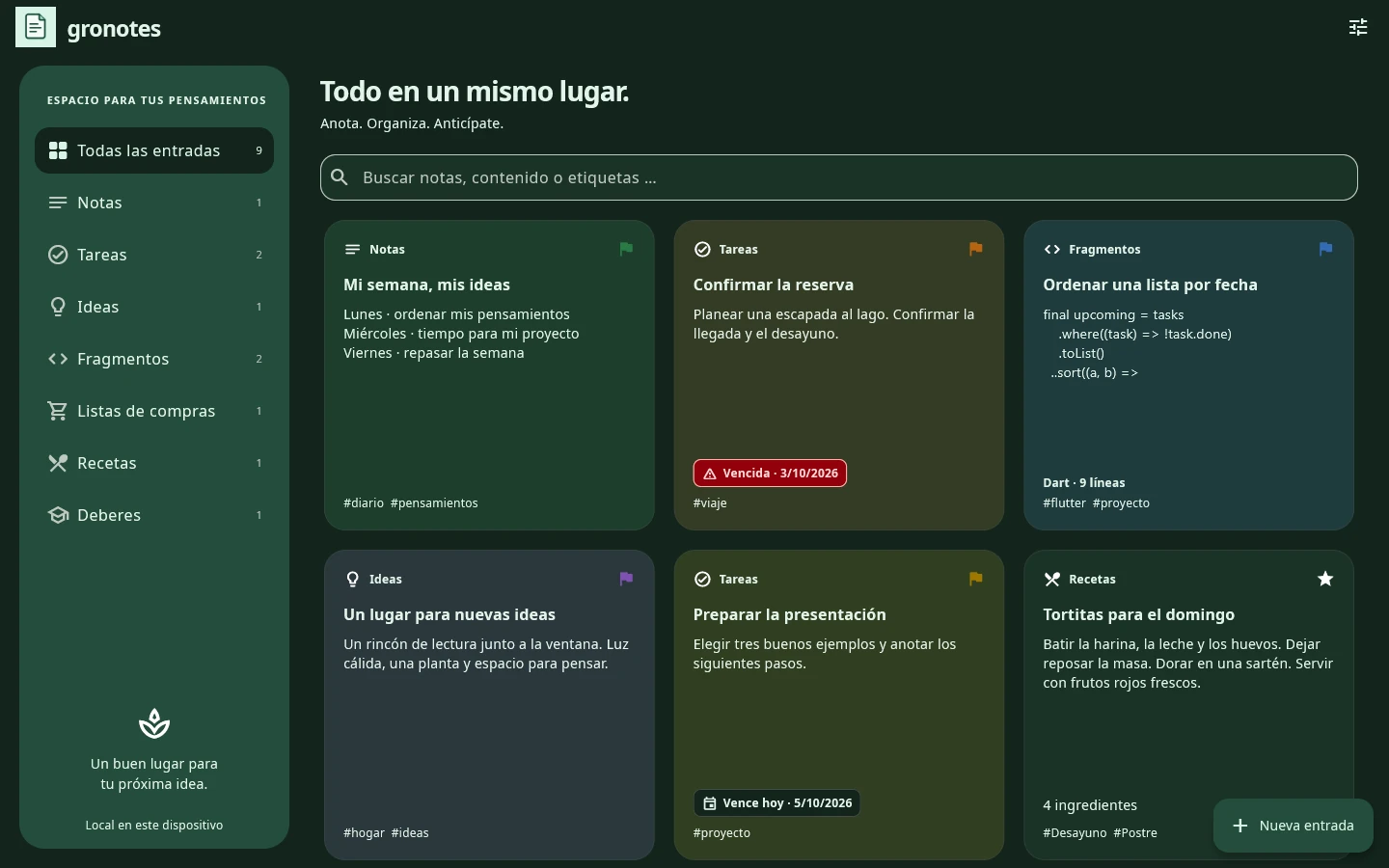 Windows · gronotes: Tema