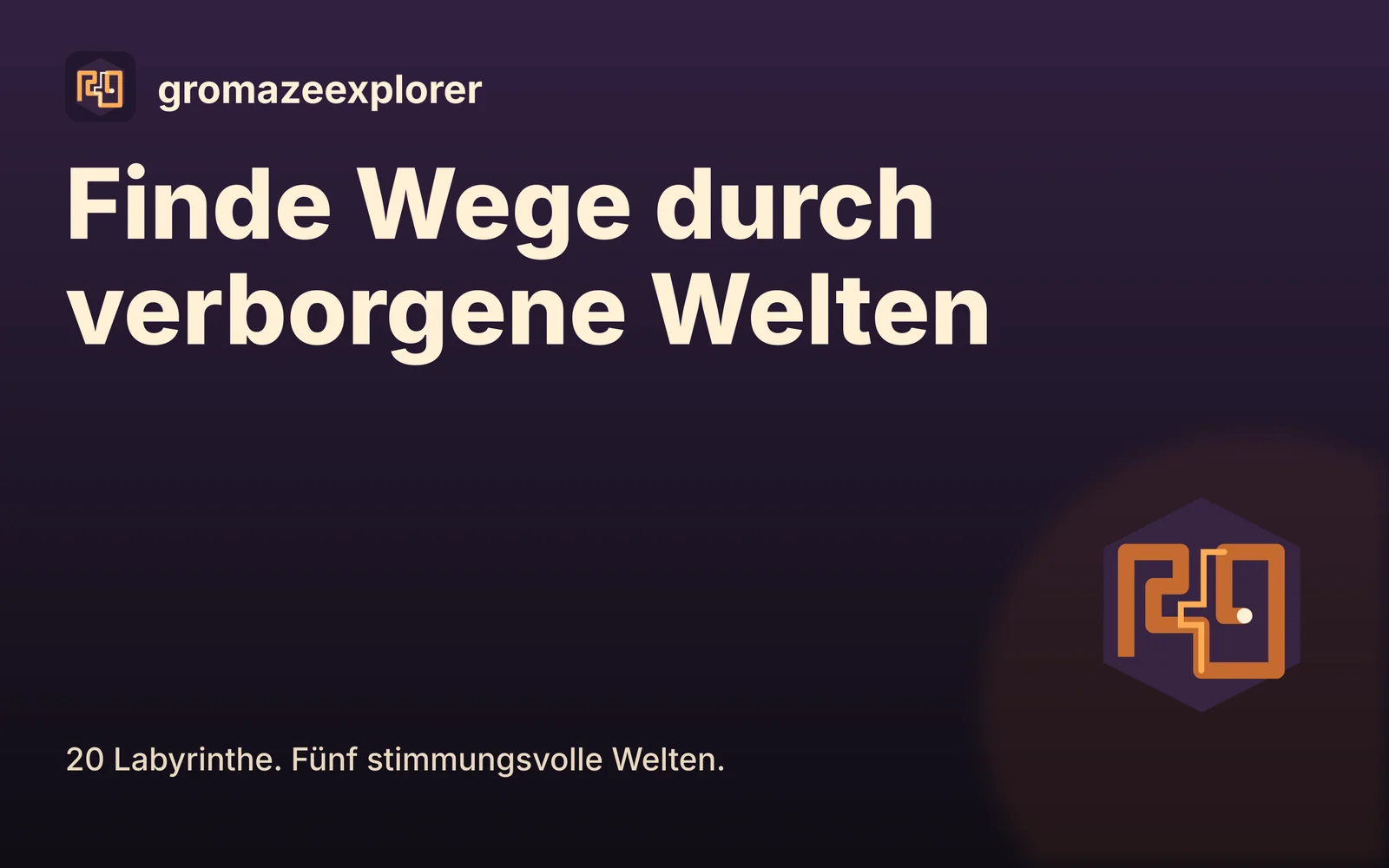 gromazeexplorer: Finde Wege durch verborgene Welten