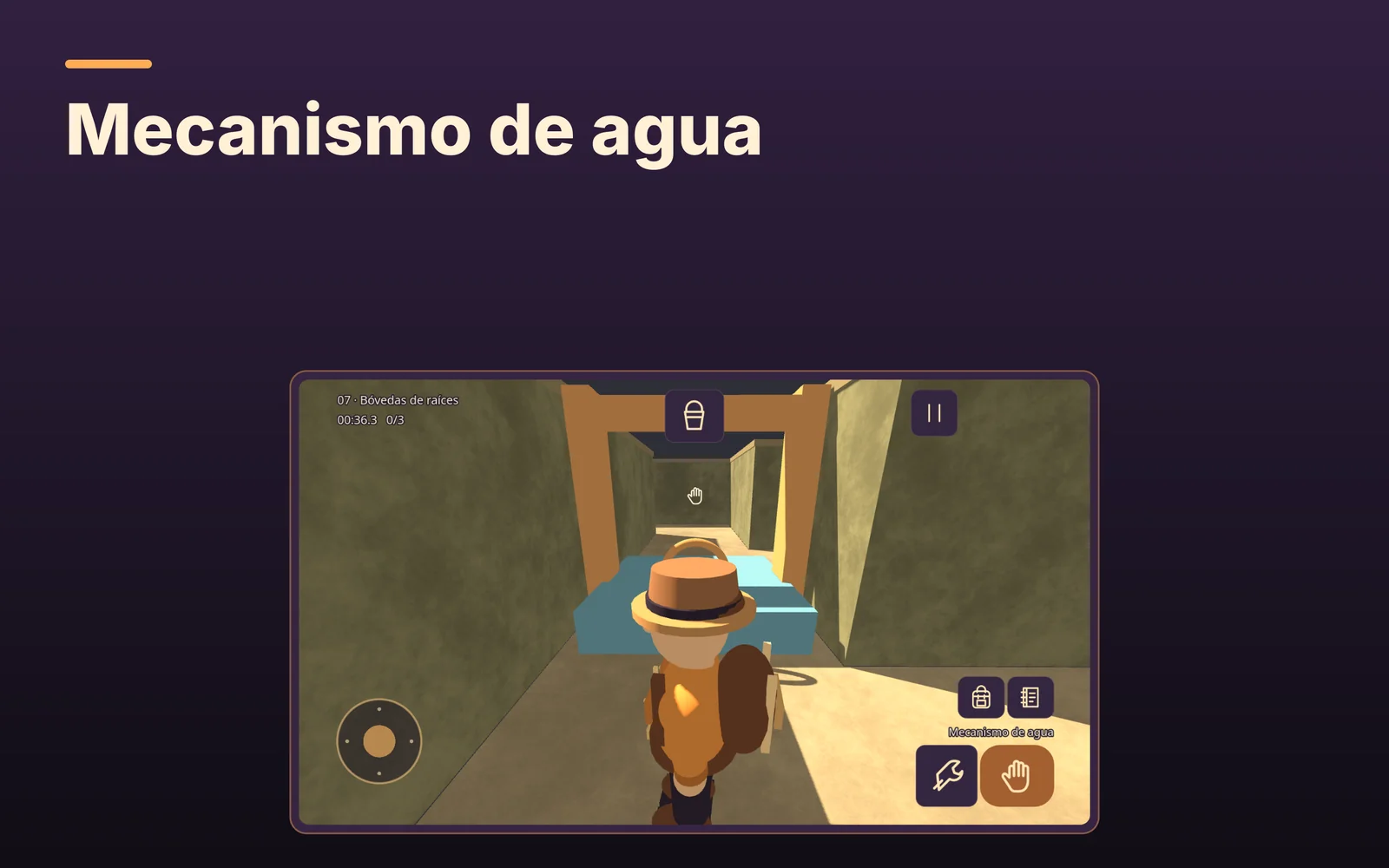 gromazeexplorer: Mecanismo de agua