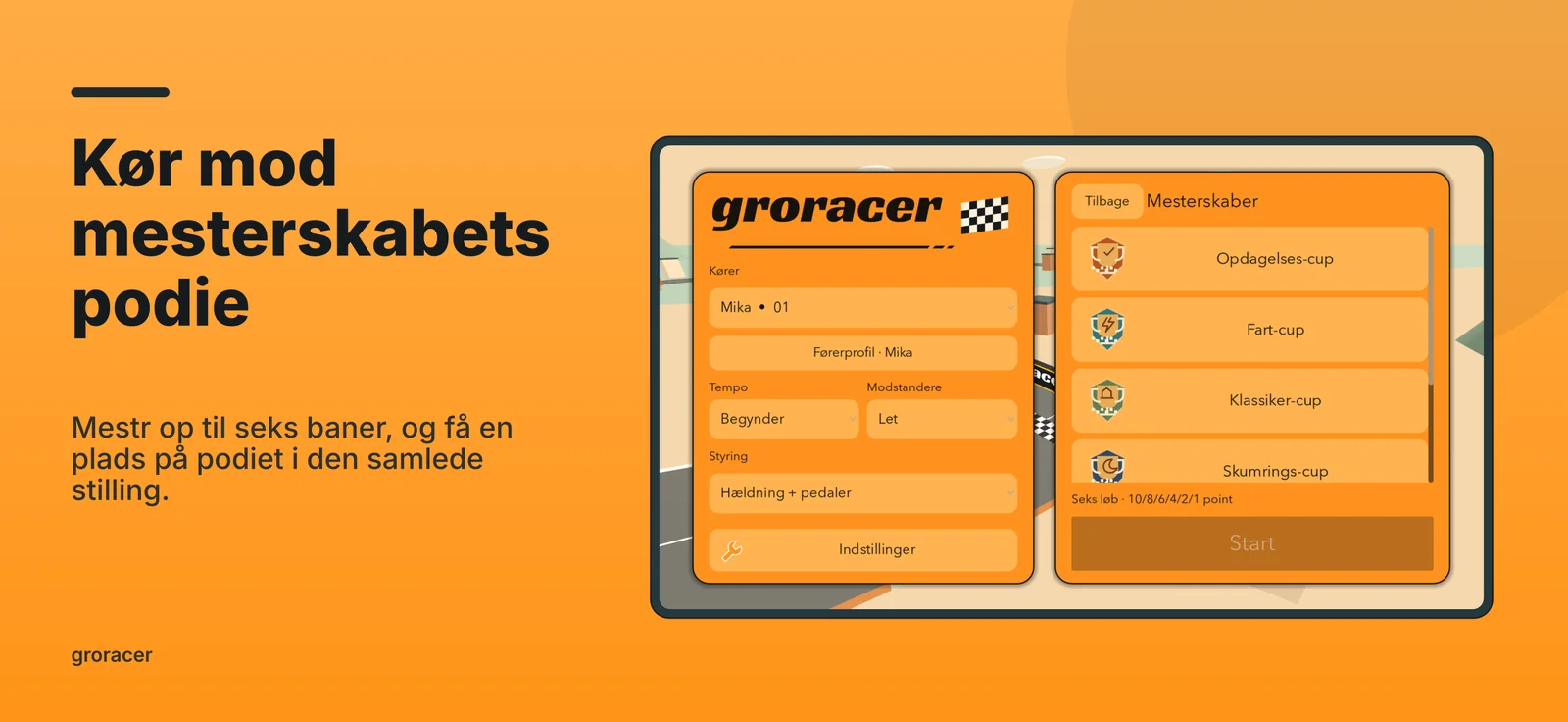 groracer: Kør mod mesterskabets podie