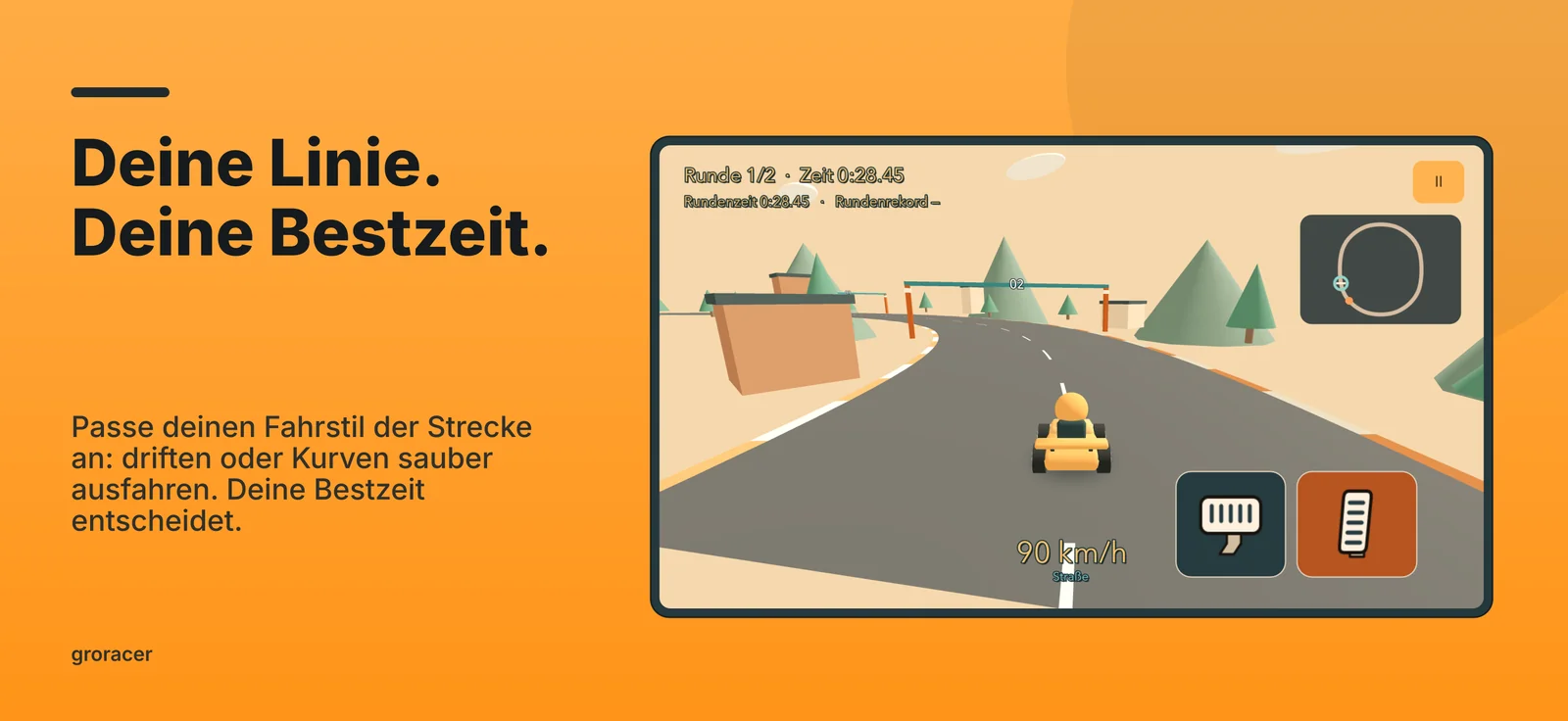 groracer: Deine Linie. Deine Bestzeit.