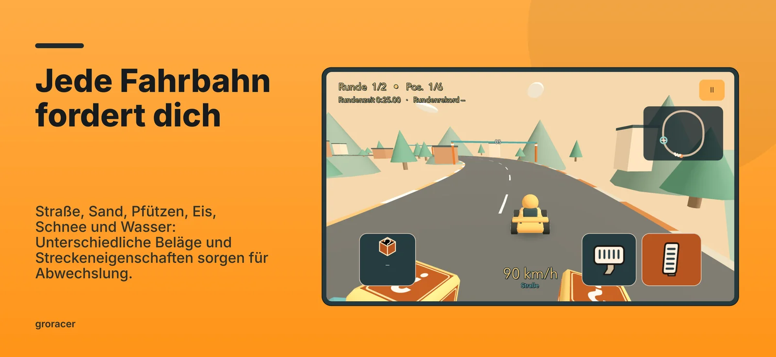 groracer: Jede Fahrbahn fordert dich