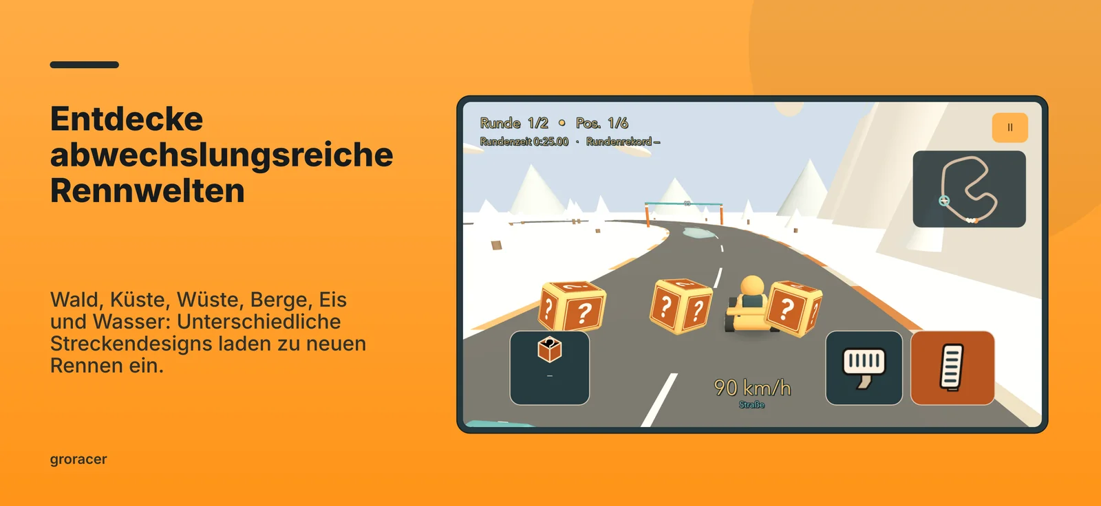 groracer: Entdecke abwechslungsreiche Rennwelten
