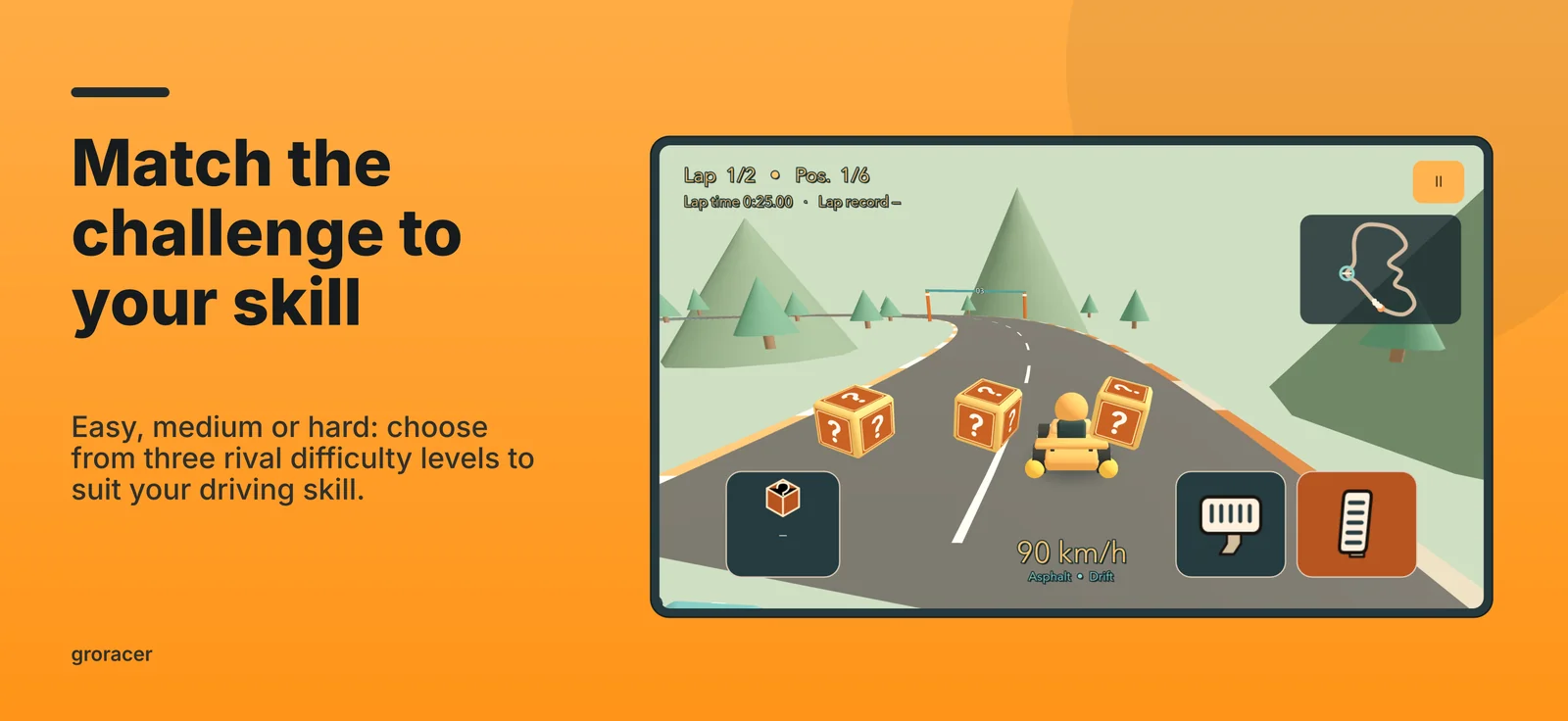 groracer: Match the challenge to your skill
