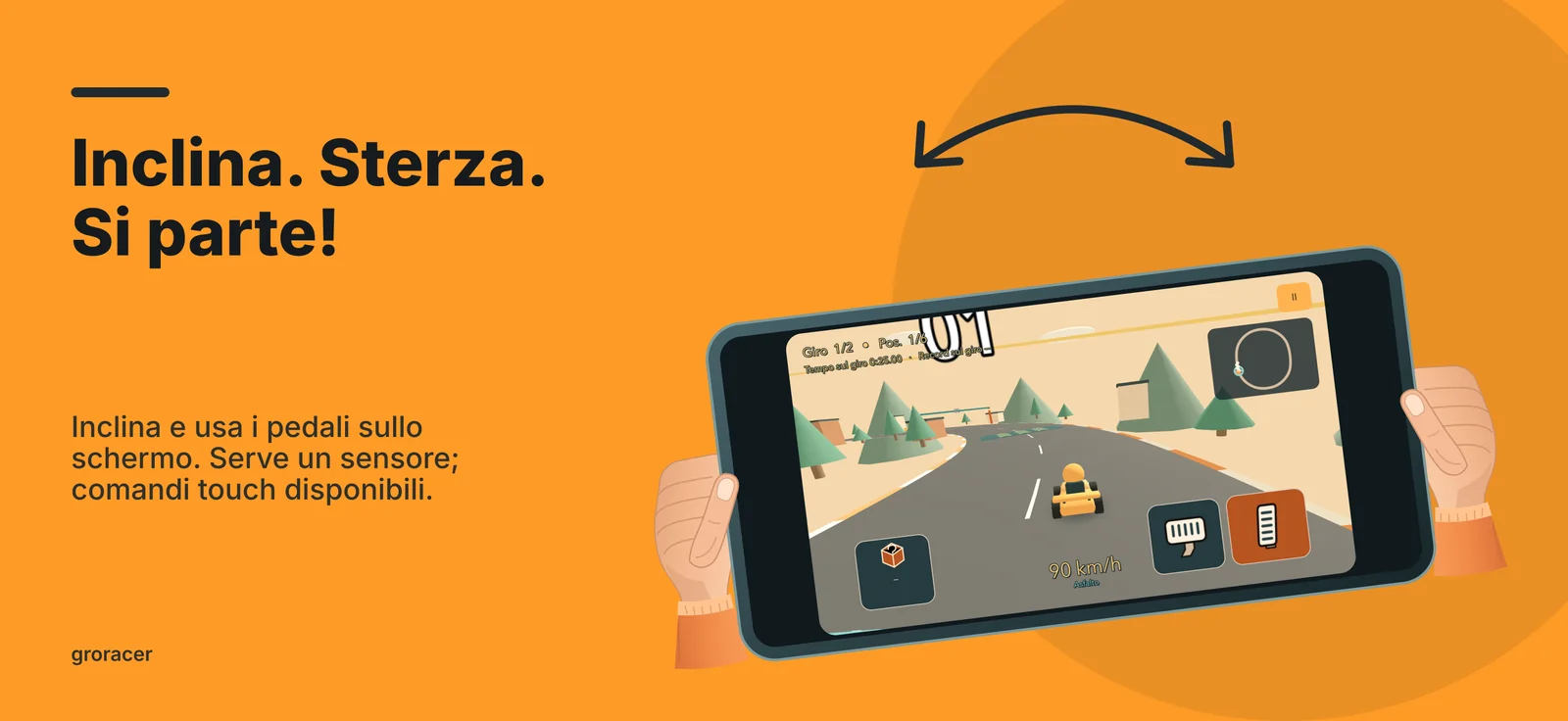 groracer: Inclina. Sterza. Si parte!