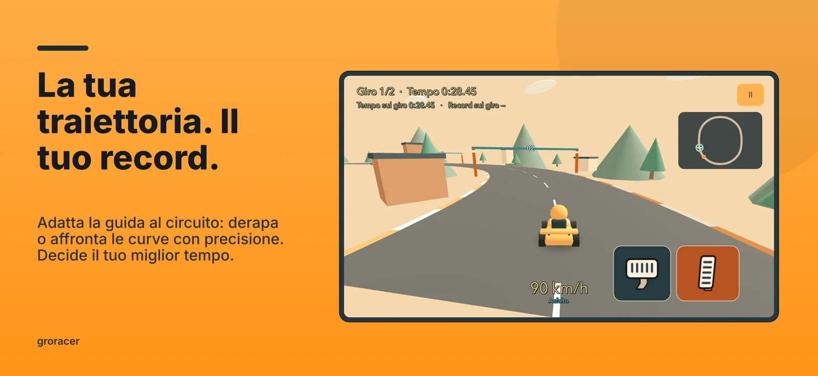 groracer: La tua traiettoria. Il tuo record.