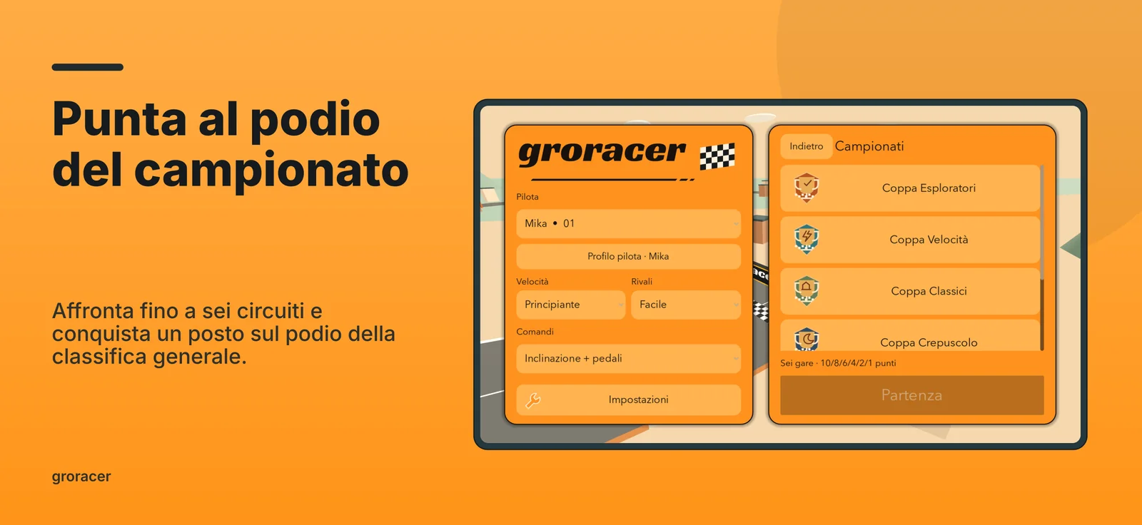 groracer: Punta al podio del campionato