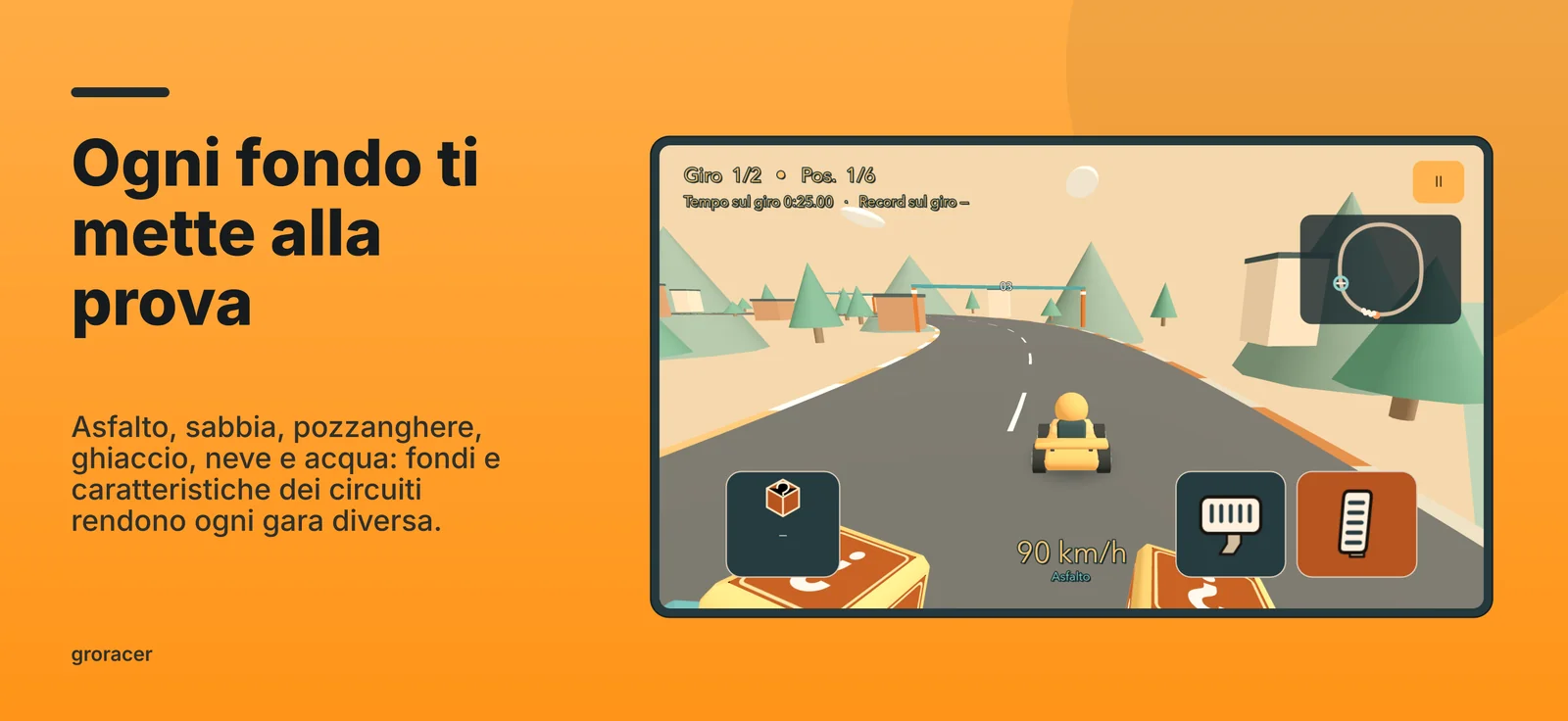 groracer: Ogni fondo ti mette alla prova