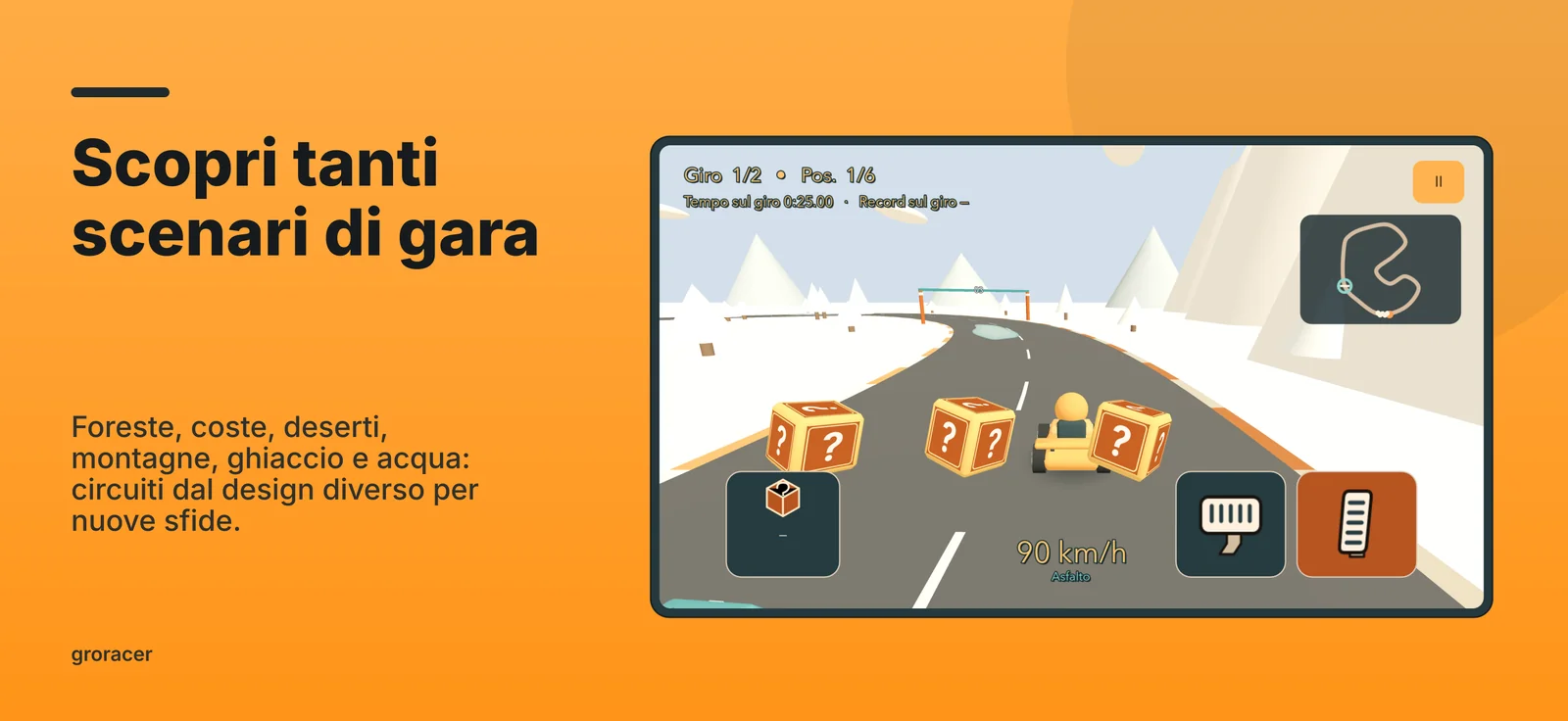 groracer: Scopri tanti scenari di gara