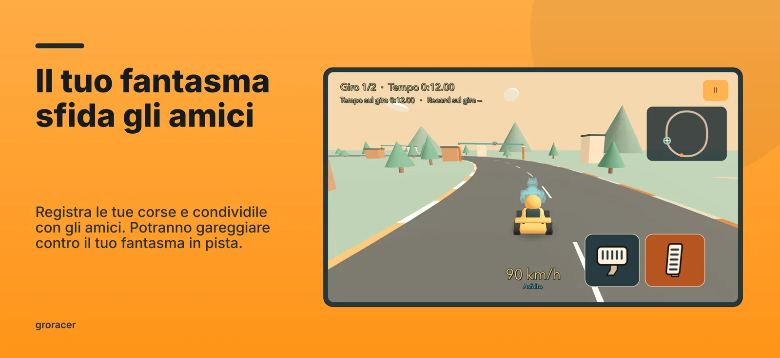 groracer: Il tuo fantasma sfida gli amici
