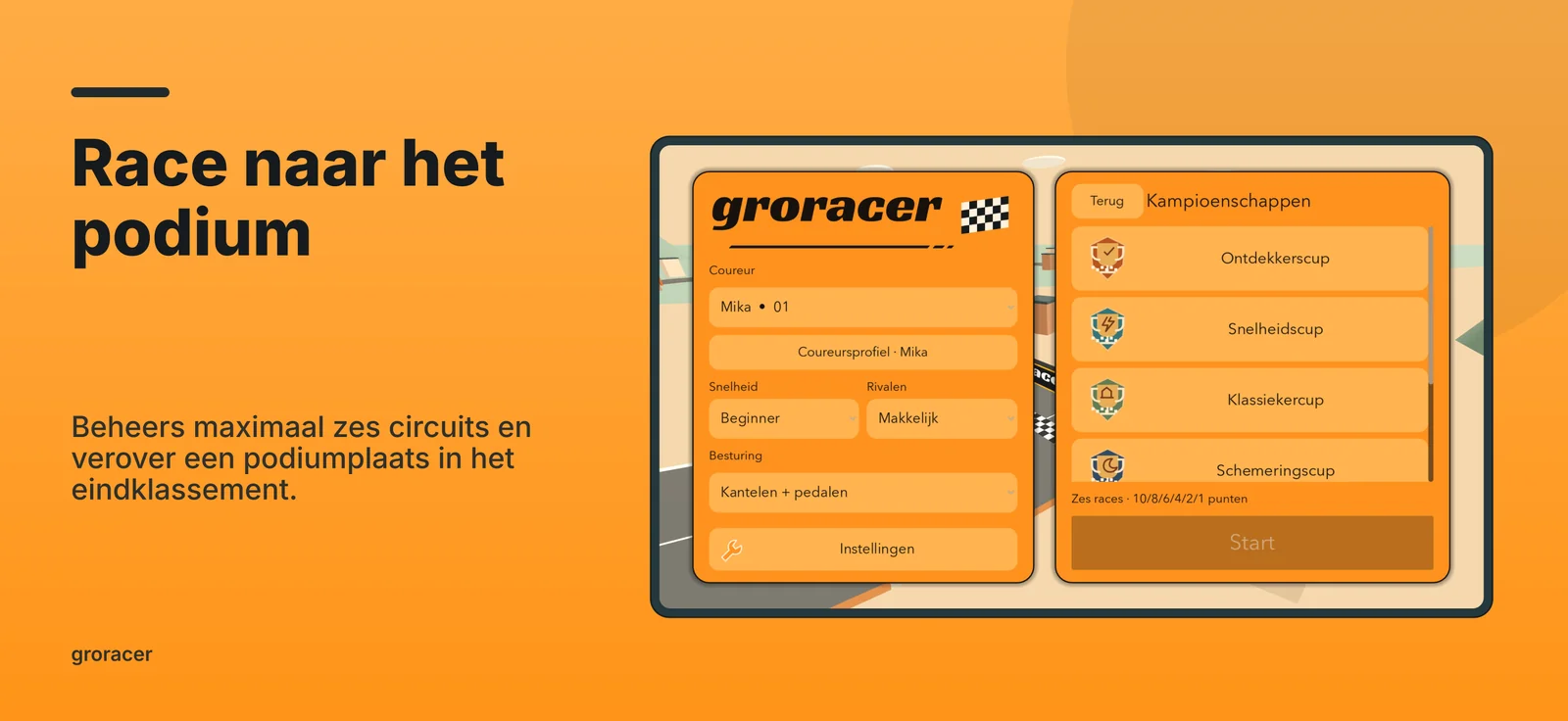groracer: Race naar het podium