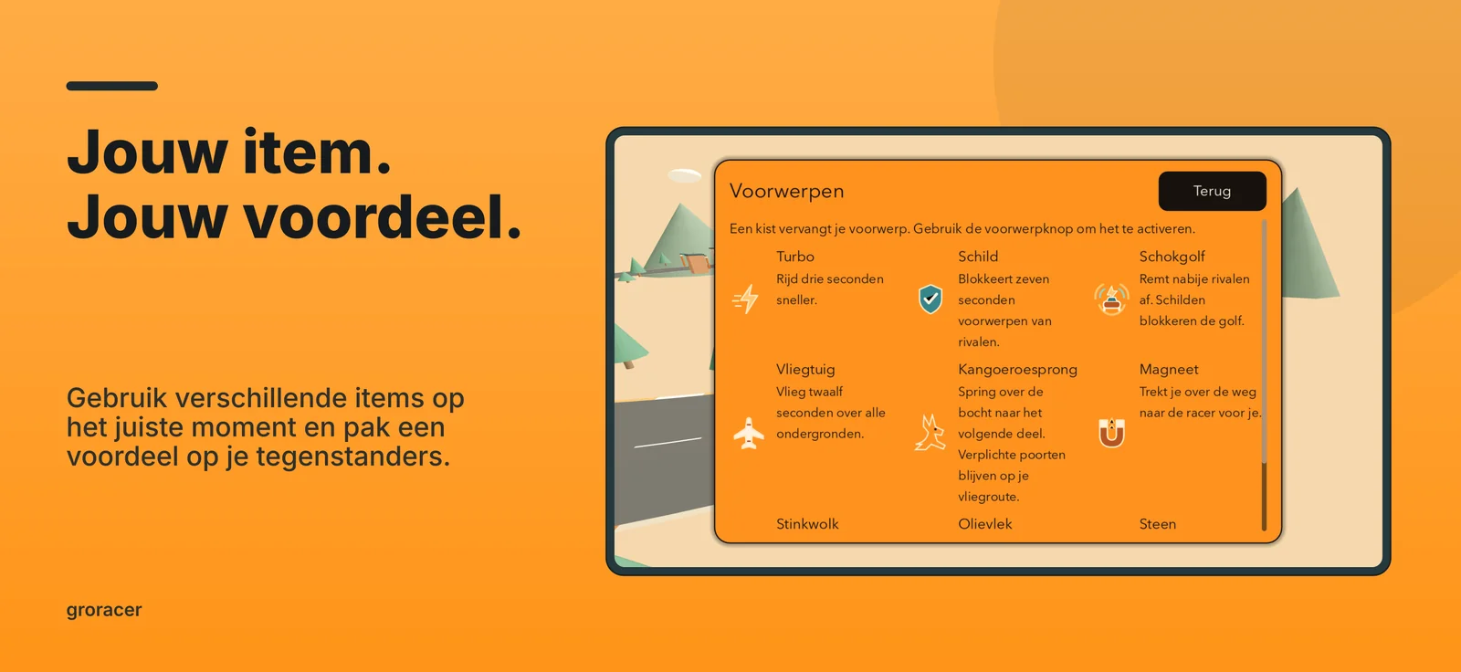 groracer: Jouw item. Jouw voordeel.