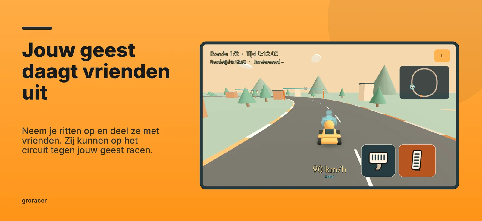 groracer: Jouw geest daagt vrienden uit